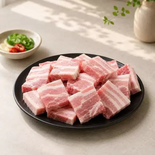 돈육 삼겹살 1kg 이베리코+듀록 찌개거리 증정