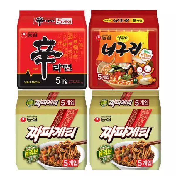 신라면10입+너구리10입+짜파게티5입