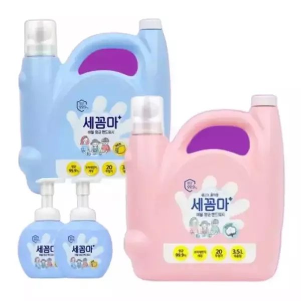 온더바디 세꼼마 핸드워시 파우더향 3.5L+파우더향 리필 200ml 2개