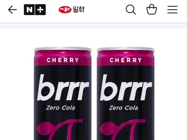 부르르 제로콜라 체리 250ml 30개