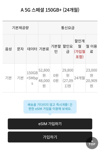 U+ MVNO 150GB+5Mbps 24 months