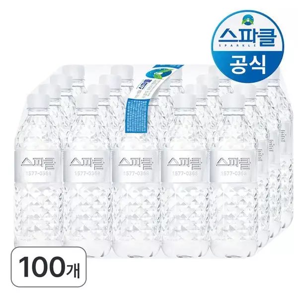 스파클 생수 무라벨, 500ml, 100개