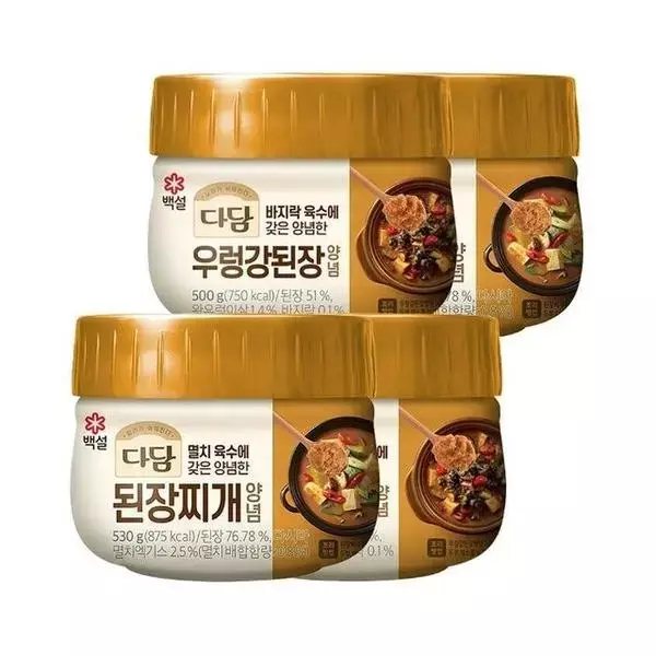 다담 된장찌개양념 530g 3개+우렁강된장 500g (16,960원/무료) 삼카 15,780원