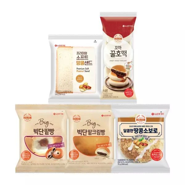 Lotte Girin Bread, Pick 20 from 5 Varieties
