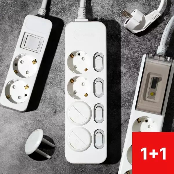 Monocare Safety Power Strip 1+1
