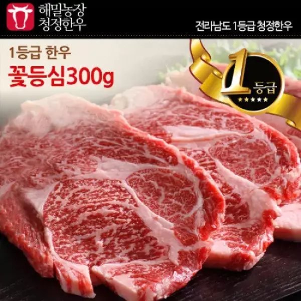 1등급 한우 꽃등심 300g