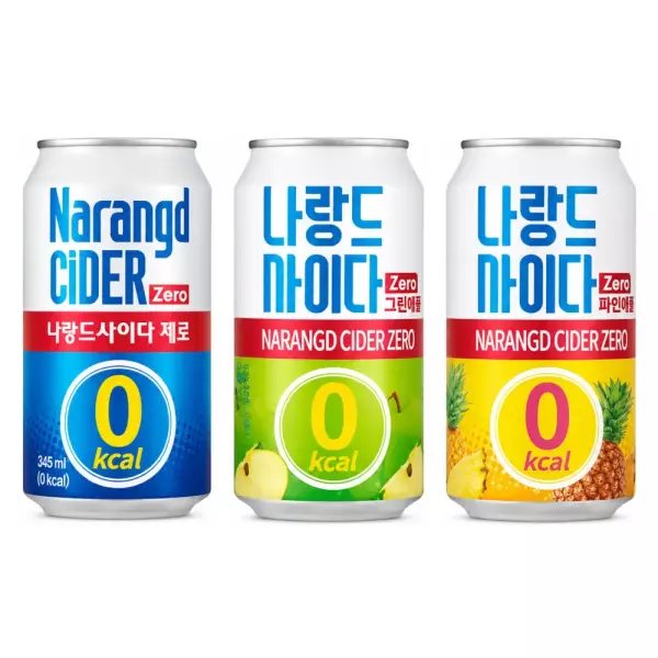 Narangd 汽水 Zero 原味/青蘋果 345ml 胖罐 24入