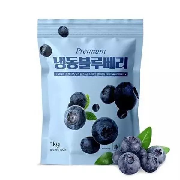 IQF工法 清洗乾淨冷凍藍莓 1KG × 3袋