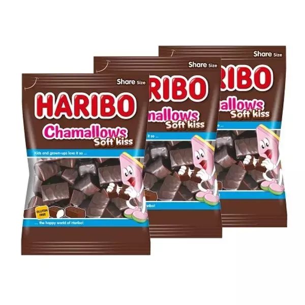 하리보젤리 초코 마쉬멜로우 소프트키스 200g x 3봉세트