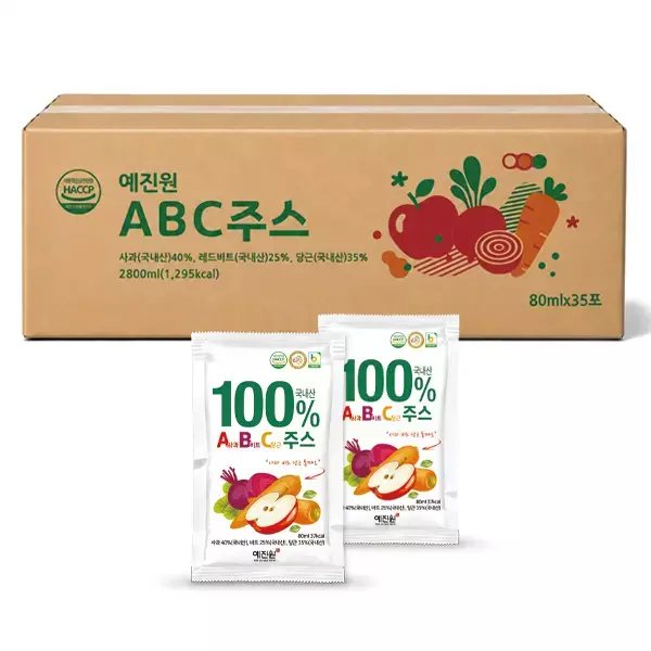 예진원 국내산ABC쥬스 80ml 35개