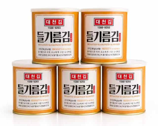 대천 들기름김 캔김 30g x 5캔