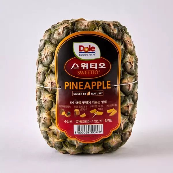 [Crown Removed] Dole Sweetio Pineapple 4 pcs 3.2kg (approx. 800g each)