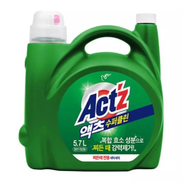 액체세제 액츠 수퍼클린 찌든때 5.7L 겸용