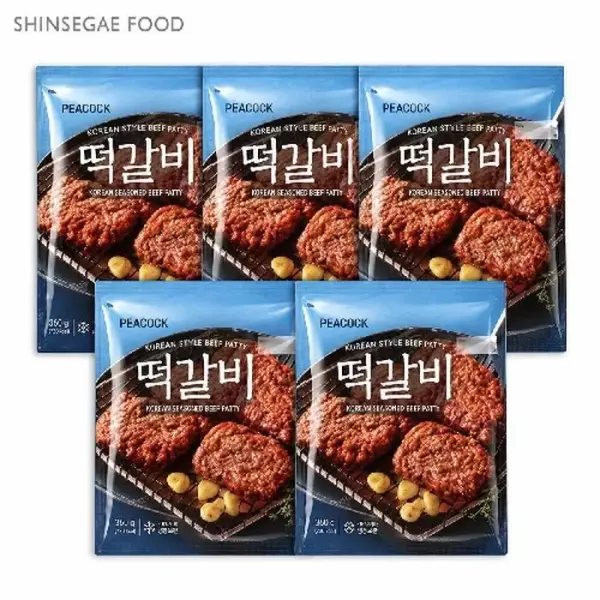 피코크 직화구이 떡갈비 450g 5팩