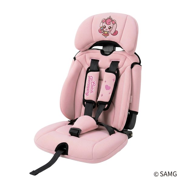 Kaif Junior Catch! Teenieping Premium Portable Car Seat, Pink