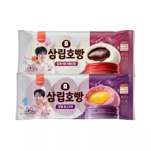 Samlip Hotbread Fermented Starter 4 pcs × 4 packs (Red Bean/Honey Sweet Potato)