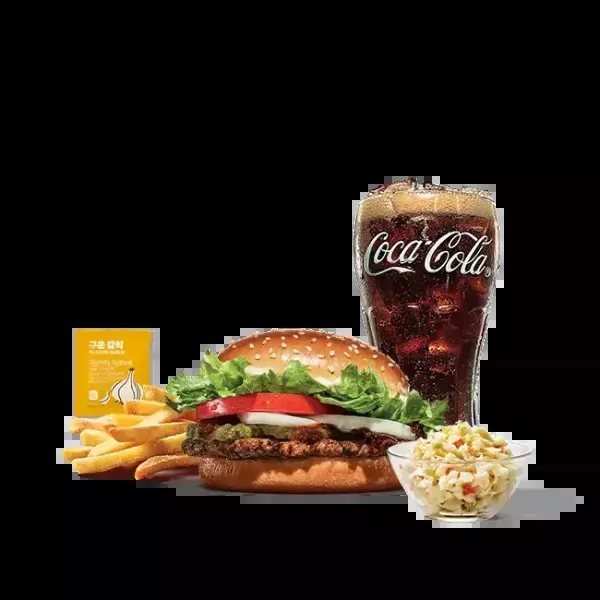 バーガーキング プルコギワッパージュニア+コーラR+シェイキングフライ+コールスロー