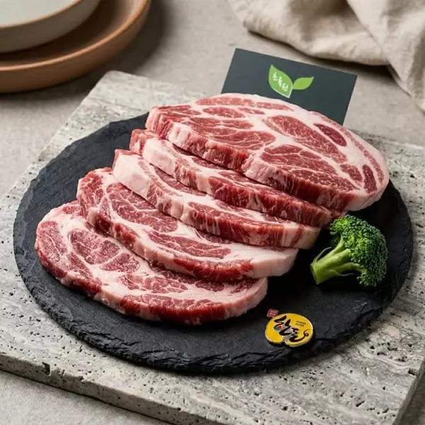 韓國產 韓豚 梅花肉 燒烤用 1kg