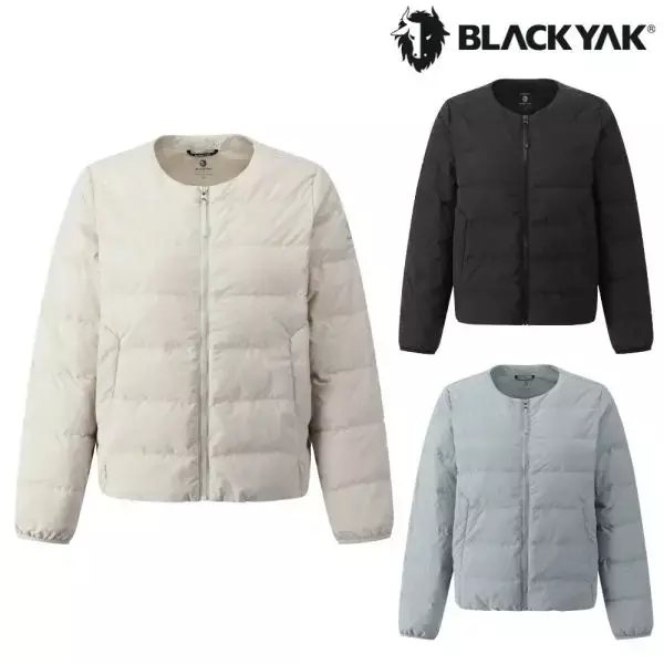 Black Yak Women's Goose Down Faux Fur Half Jacket